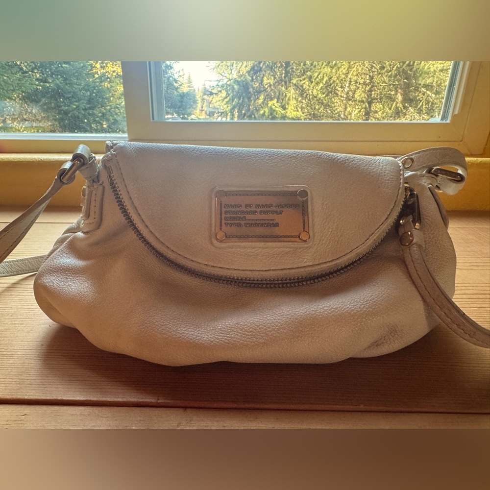 Marc by Marc Jacobs Beige Leather Crossbody Bag